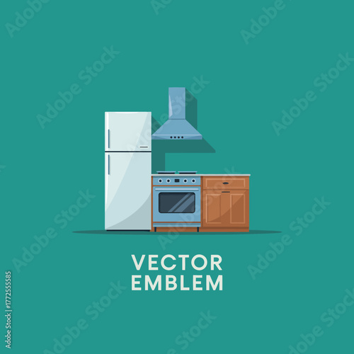 This image showcases a stylish kitchen setup featuring essential appliances and furniture that reflect modern home design, emphasizing functionality and aesthetics.