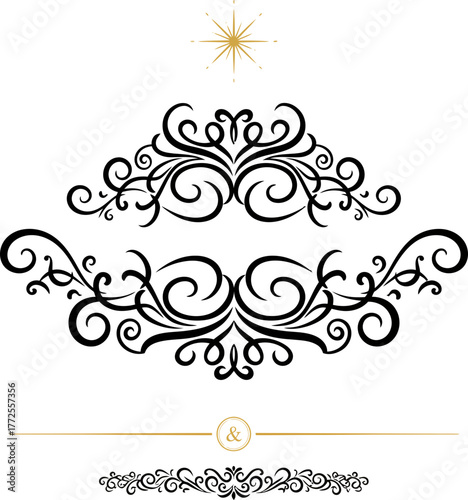 Radiant star shining above silhouette of a person gazing at the night sky with inspiring glowing