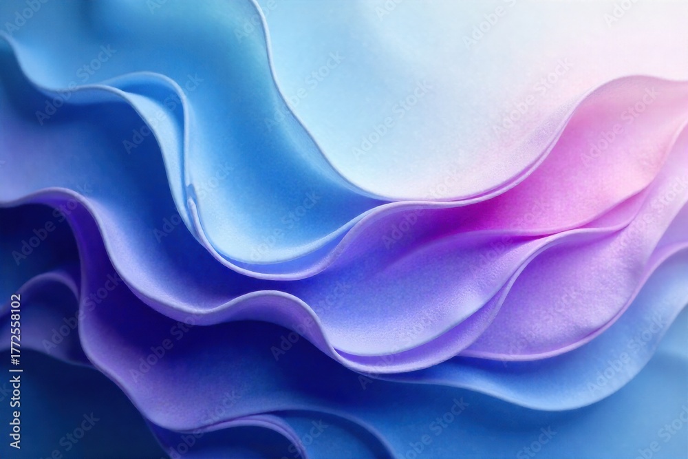 Obraz premium Abstract Representation of Inner Calm and Flow State An abstract composition of smoothly flowing, translucent colors with soft gradients. The textures are smooth and ethereal, evoking a sense of