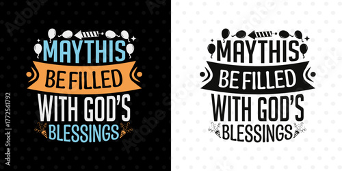 May This Year Be Filled With God's Blessings SVG Quote | Faithful New Year Design For Cricut