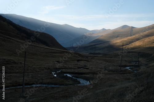 mountain road in the mountains