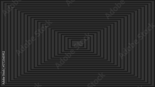 minimalist black geometric pattern composed of concentric squares creating a visual optical illusion effect. abstract design suitable for backgrounds, posters, modern art, or graphic projects.