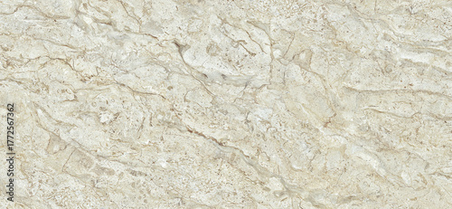 Natural ivory marble texture background, dark metallic veining pattern, crackle surface with uneven sharp streaks; use it for interior wall and floor decoration.