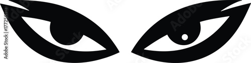 Evil Eyes Vector Icon