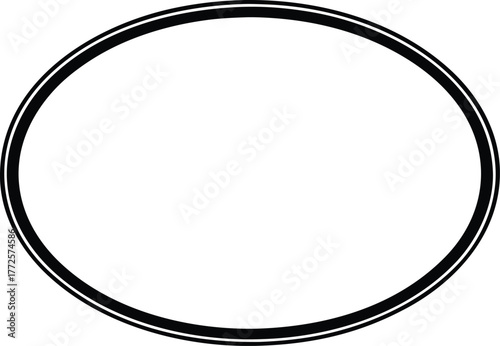 Thin Circle Frame Vector Icon