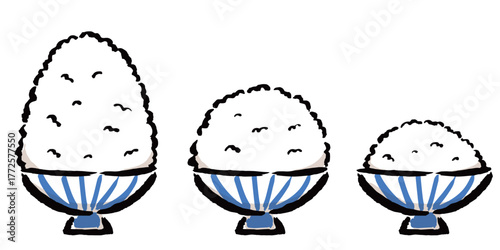 ごはん　特盛り・大盛り・並盛り