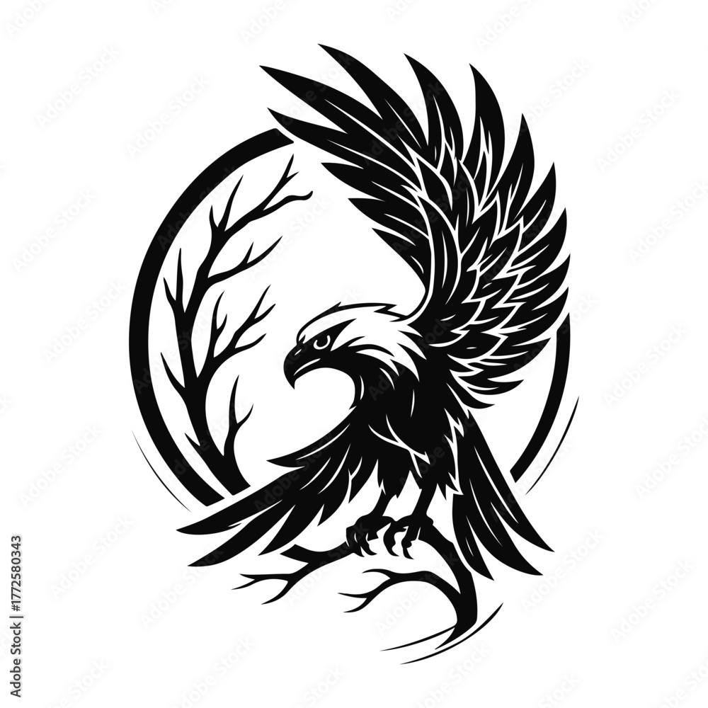 Obraz premium Talon Talisman Eagle SVG
