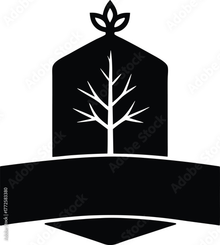 Gift With Tree Tag Vector Icon