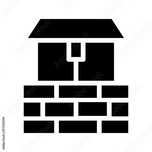 vector water house gardening agriculture icon