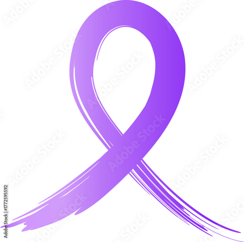 Purple ribbon Bound awareness for epilepsy, pancreatic cancer lupus, and ADHD