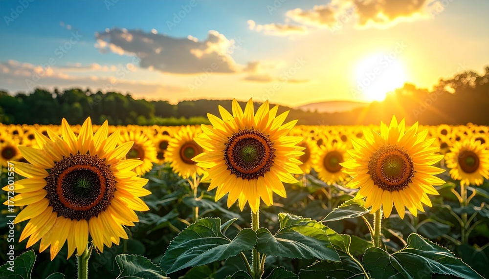 Fototapeta premium sunflower field 