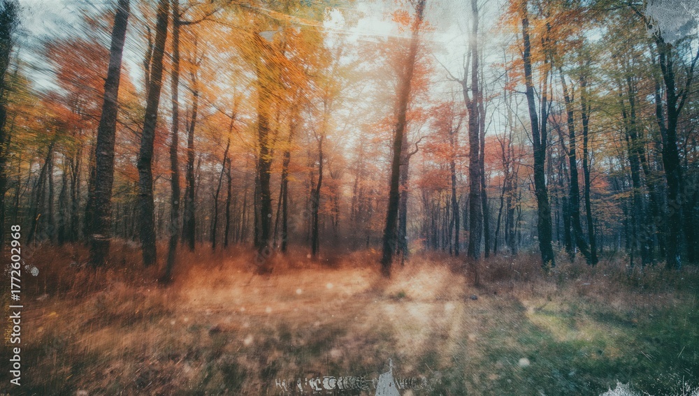 Fototapeta premium Abstract image at the forest's edge, designed for a natural ambiance, ideal for outdoor promotion