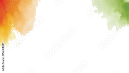 Indian republic day watercolor background: 26 january tricolour orange saffron and green or 15 august independence day png vector image transparent