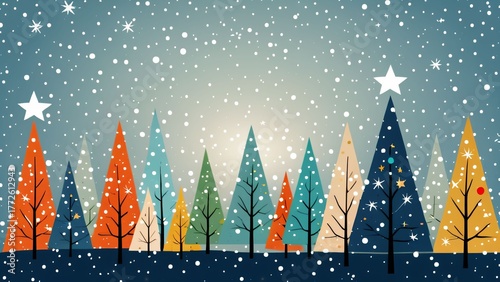 Winter Forest Illustration