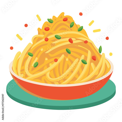 Freshly baked fruit cake with cream and strawberries on an isolated white background for a delicious birthday celebration dessert