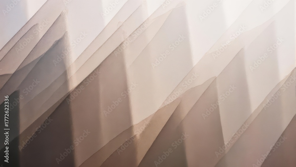 Fototapeta premium Abstract Beige and Brown Geometric Pattern with Overlapping Shapes.