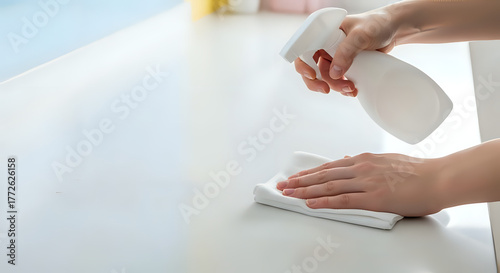 Wallpaper Mural Achieve spotless surfaces now with this cleaning spray and cloth, perfect for home or office hygiene, ensuring a fresh and healthy environment for everyone Torontodigital.ca