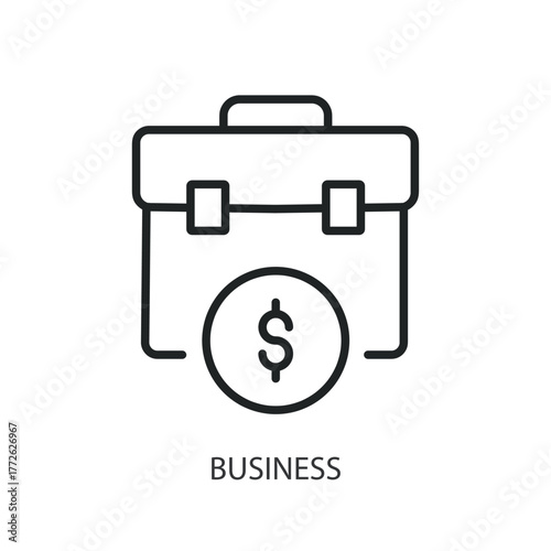 Business thin line icons. Original vector illustration.