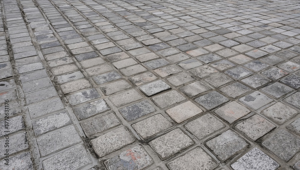Fototapeta premium Stacked cobblestones ready for construction and delivery