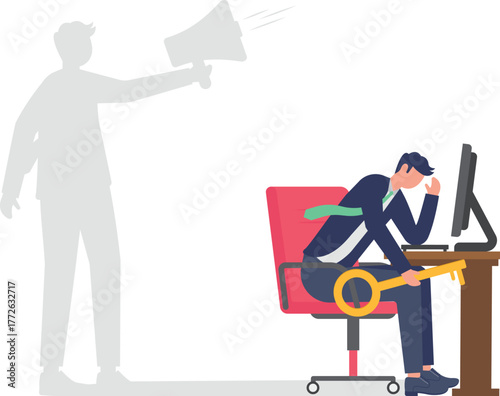 illustration of lacking confidence in the given solution advice and needing motivation

