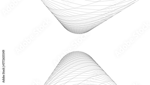 abstract buildings, architectural drawing 3d