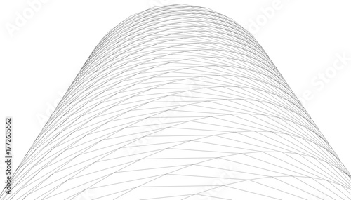 abstract buildings, architectural drawing 3d