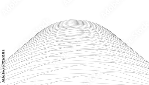 abstract buildings, architectural drawing 3d