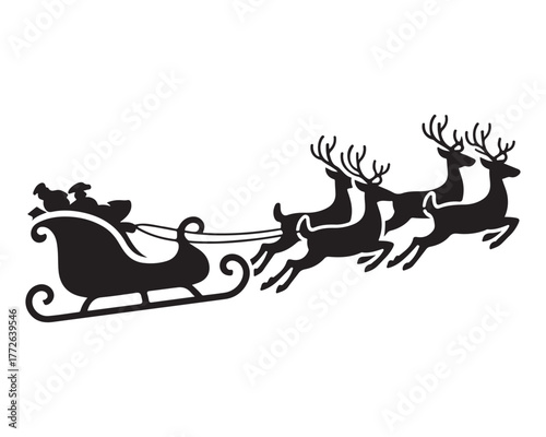 sleigh and reindeer 5.eps