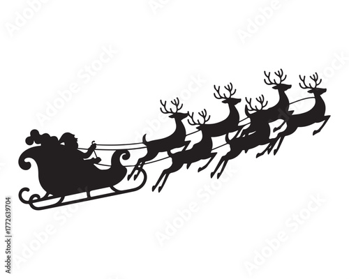 sleigh and reindeer 7.eps