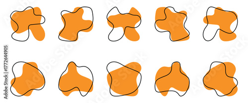 Modern Blob Shape Bundle — Soft Flowing Abstract Forms and Doodle-Inspired Organic Design Set.