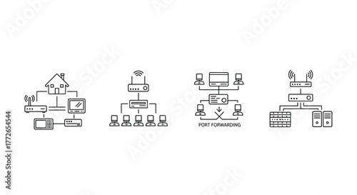 Business process flowcharts diagrams and charts illustrating organization and data management concepts vector