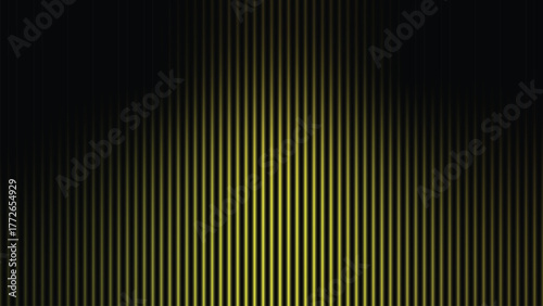 Abstract background of vertical yellow and black lines with a gradient effect