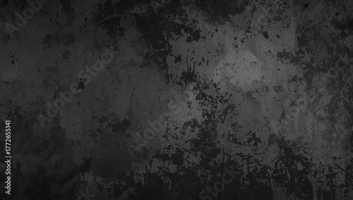 Grungy concrete surface featuring weathered stains for use as a backdrop or wallpaper.