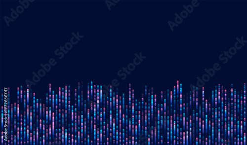 Technology background. Big data visualization. Tech abstract data lines