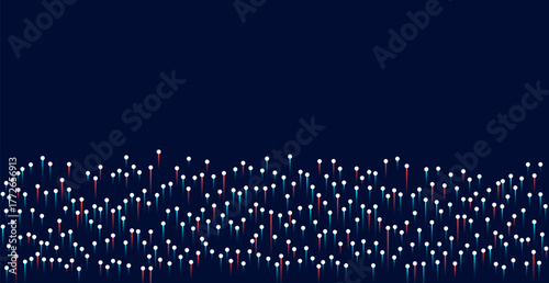 Abstract technology data visualization background. Big data analysis, computer processing visualisation