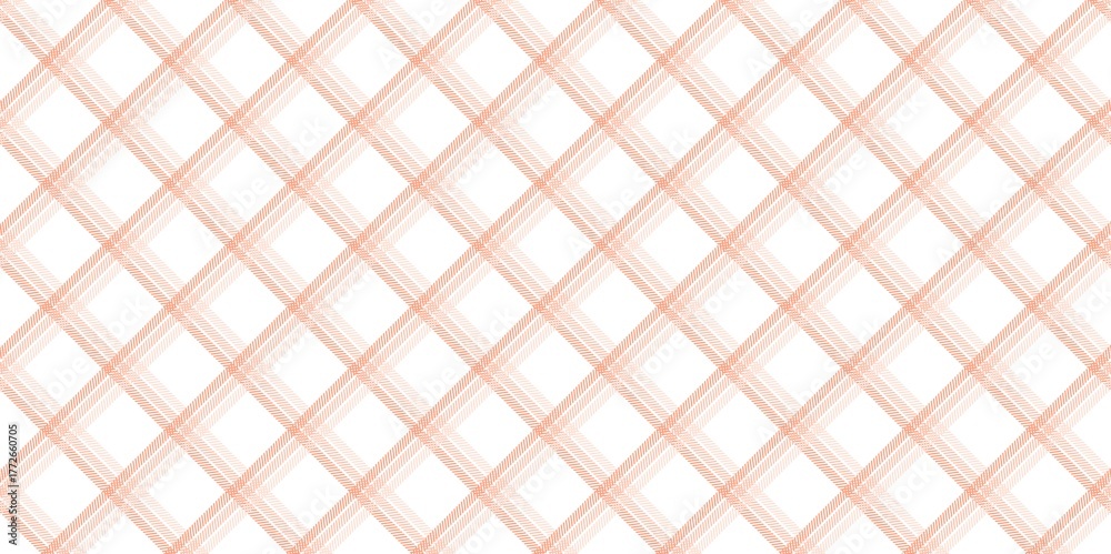 Fototapeta premium Subtle seamless geometric pattern with a pale peach argyle diamond grid, creating a soft, elegant, and sophisticated abstract background texture.