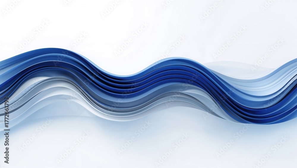 Naklejka premium Abstract waves on a light backdrop, suitable for backgrounds in design projects