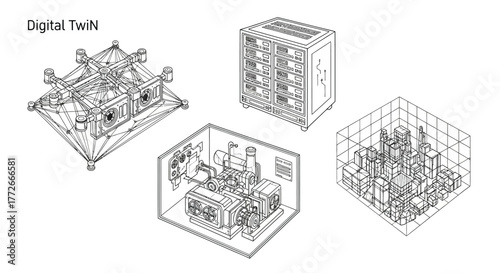 Exploded view of whiskers showing intricate bristle structure and mechanism for pet grooming tool vector