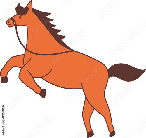 Running Horse Illustration / 달리는 말 일러스트