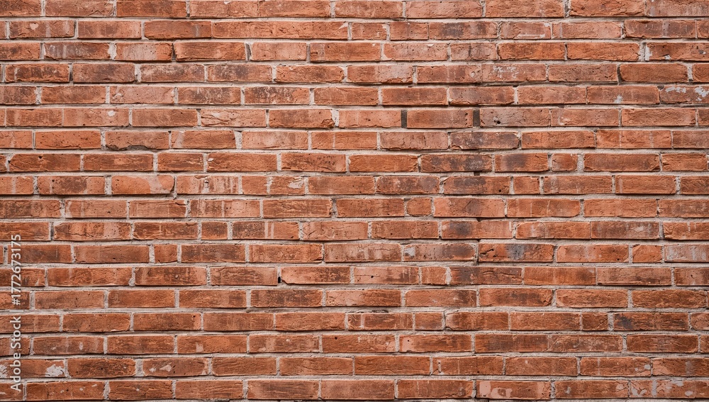 Naklejka premium Rugged brick wall texture, ideal for editorial header background