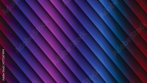 Vibrant Diagonal Gradient Stripes Abstract Background with vector illustration