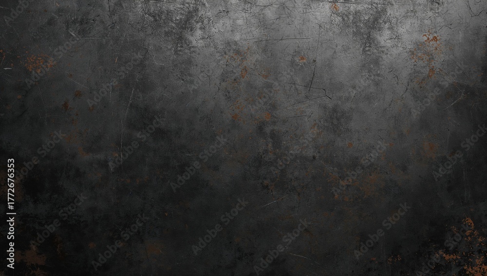 Fototapeta premium Creative metallic surface of aged metal, functional backdrop for design