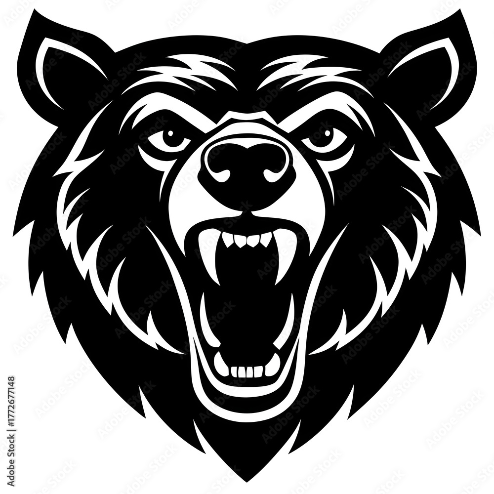 Fototapeta premium vector illustration of a bear