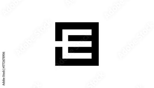 Letter e Logo design vector template element