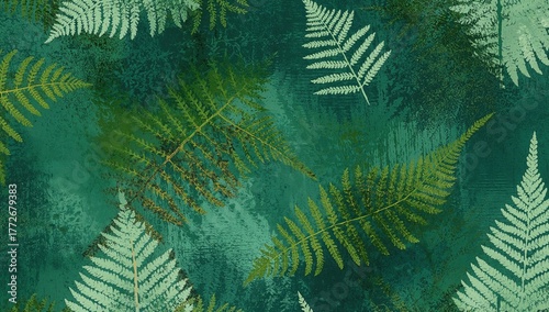 Fern and Sporangium, natural texture for background design