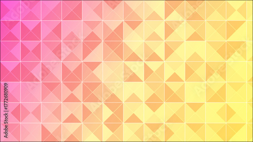 Vibrant Colorful Low Poly Geometric Gradient Background. Modern Polygon Triangles Abstract 3D Crystal Texture. Colorful Faceted Polygon Vector Design for Branding & Digital Art