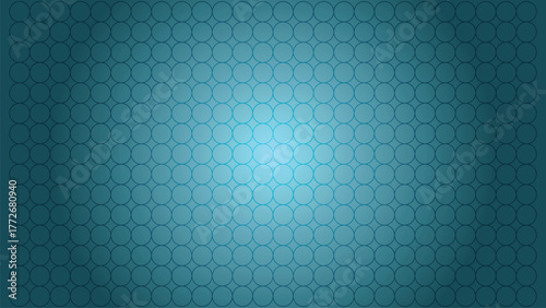 Abstract Cyan Background with Geometric Circular Pattern for Creative Design Projects