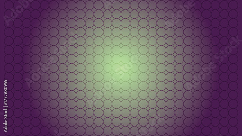 A captivating purple and green gradient background featuring a subtle, repeating geometric pattern of concentric circles