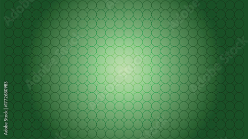 Geometric background of circles in a soft green gradient pattern for design projects