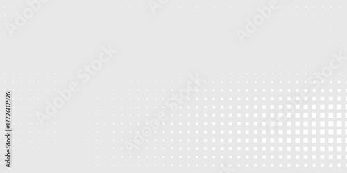 Design rectangle dot white gray wave light technology texture background. Abstract big data digital abstract simple modern design